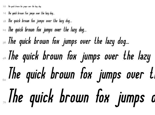 Knowledge Power font waterfall
